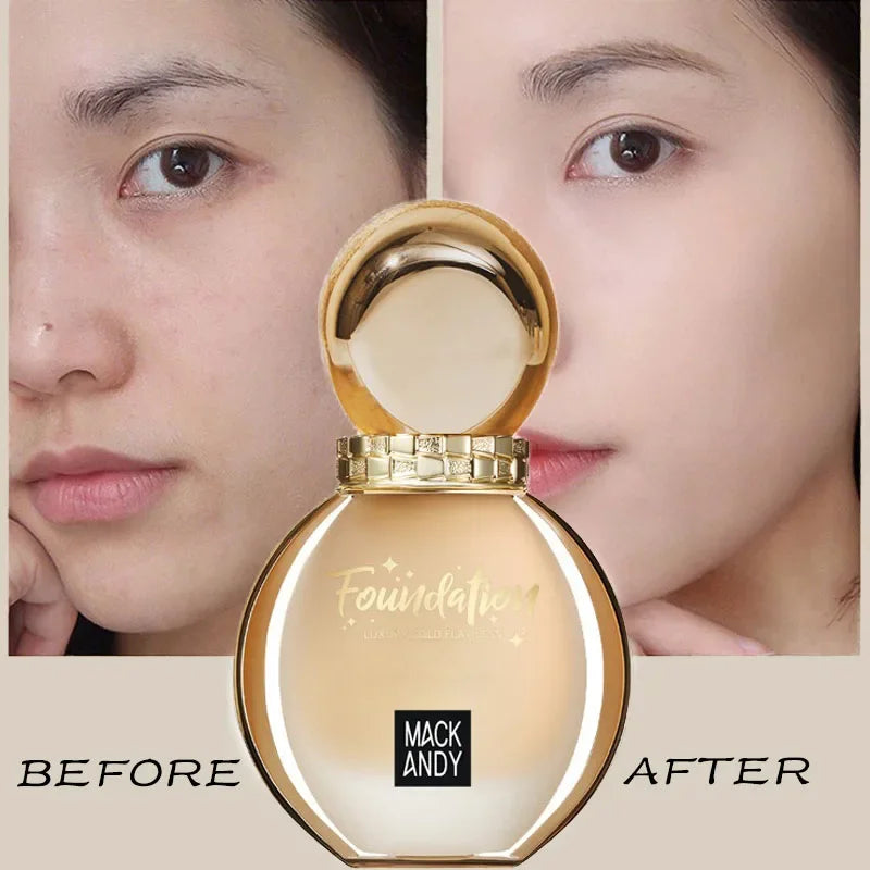 LUXURYTO 40ml Full Cover Liquid Foundation BB Cream Waterproof