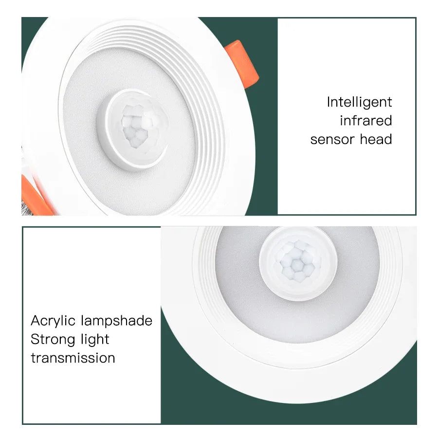 PIR Motion Sensor LED Downlight 5W–20W Recessed Ceiling Spot Motion Sensor Downlight Oasis Select