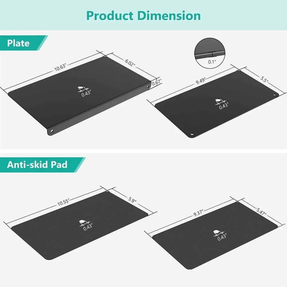 Monitor Reinforcement Bracket Steel Mount Reinforcement Plate For Thin Glass And Other Fragile Tabletop Fits Most Monitor Stand Oasis Select