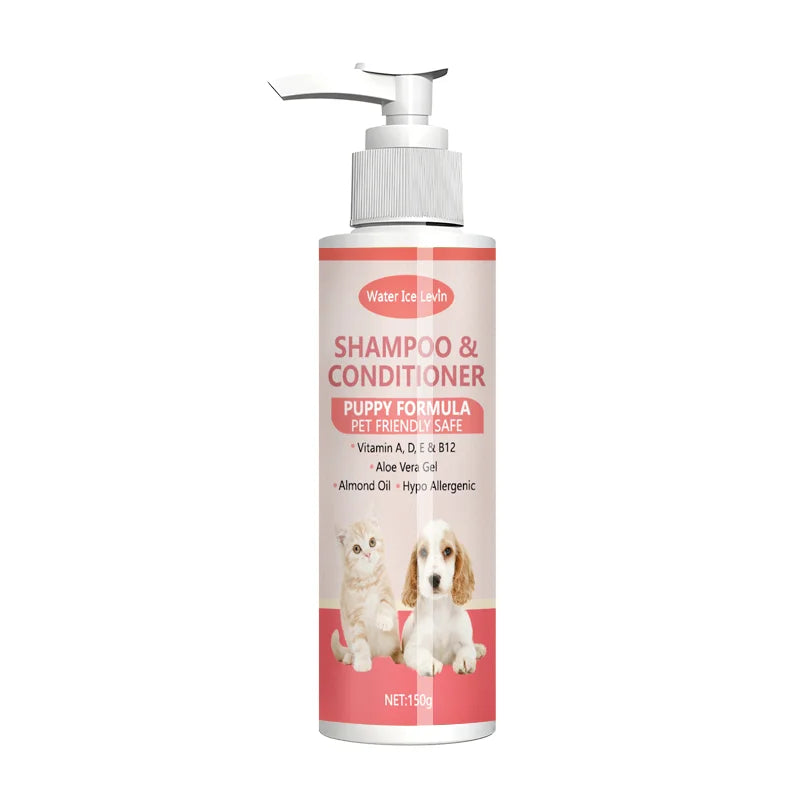 Gentle 2-in-1 Puppy Shampoo & Conditioner with Vitamins & Aloe - Hypoallergenic Formula for Soft, Shiny Coats & Moisturized Skin Oasis Select