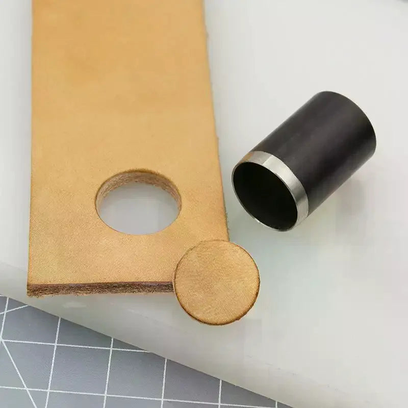 15 Sizes Round Hole Punch(1-15mm), Hollow Punch Cutter Tool Set With Storage Case, Leather Hole Punch, Leather Craft Die Cutter Oasis Select