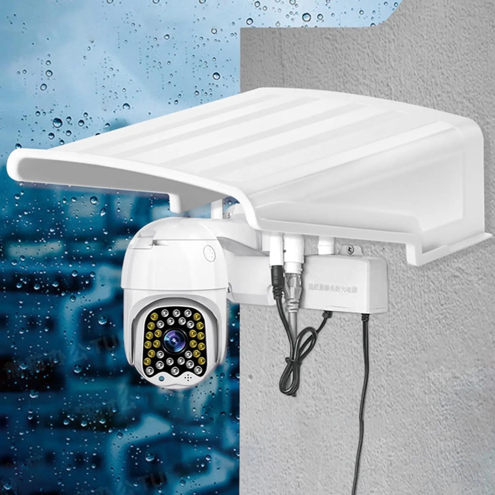 Security Camera Outdoor Sun Shield Outdoor Camera Cover Waterproof Weather-Resistant Protector for House Garden Yard Hotel Oasis Select