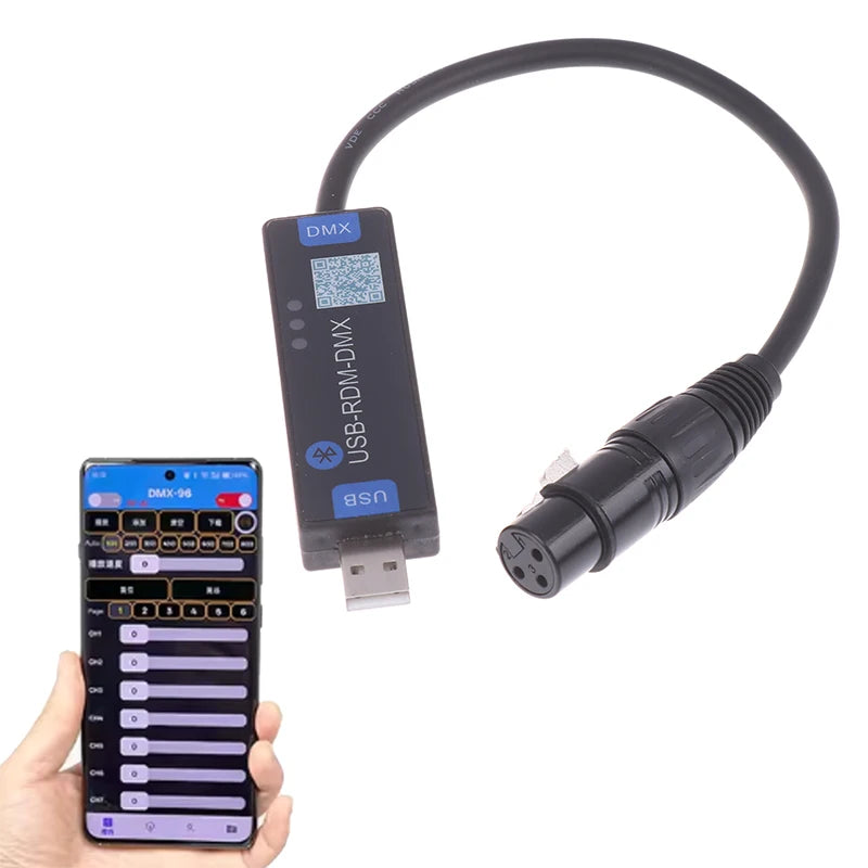 USB-RMD-DMX Wireless Bluetooth DMX Controller Mobile App Stage Light Dialer Tool For Android Devices Only Oasis Select
