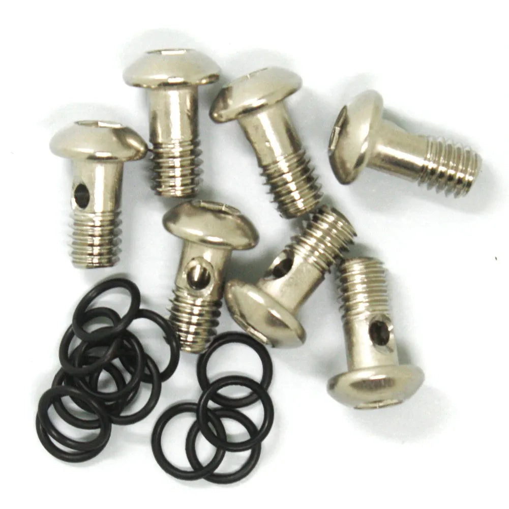 Bicycle Brake Banjo Bolt Bike For-SHIMANO XT M8020 XT M8100/SLX M7100 BRAKE HOSE Screw +Seals Set High Qualitymaterial Oasis Select