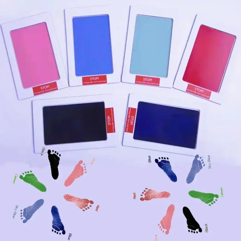Dog Cat Footprint Pad Paw Print Ink Kit Pad Baby Handprint Stamp Safe Non-toxic Mess-free Printing DIY Easy Clean Pet Souvenir Oasis Select