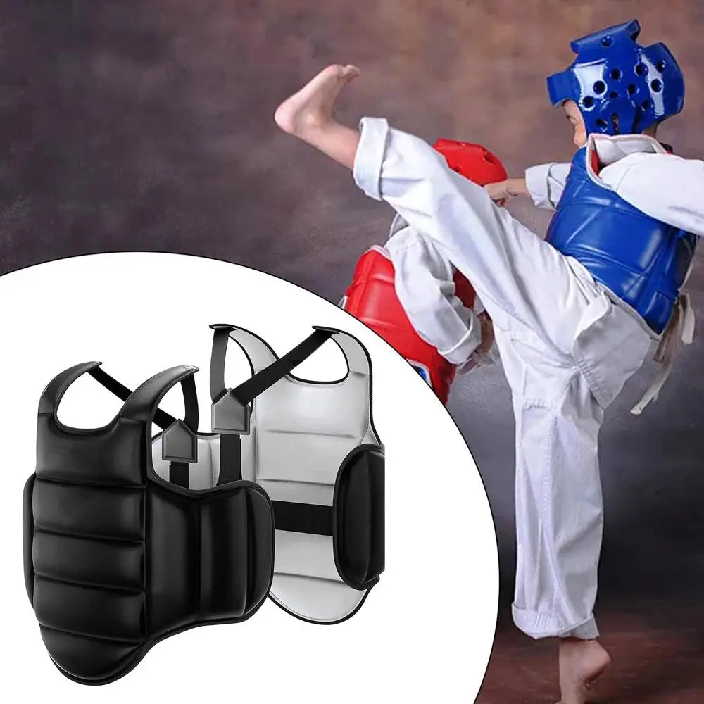 Taekwondo Karate Foam Chest Guard Protector – Unisex XS–XL Martial Arts Chest Guard Oasis Select