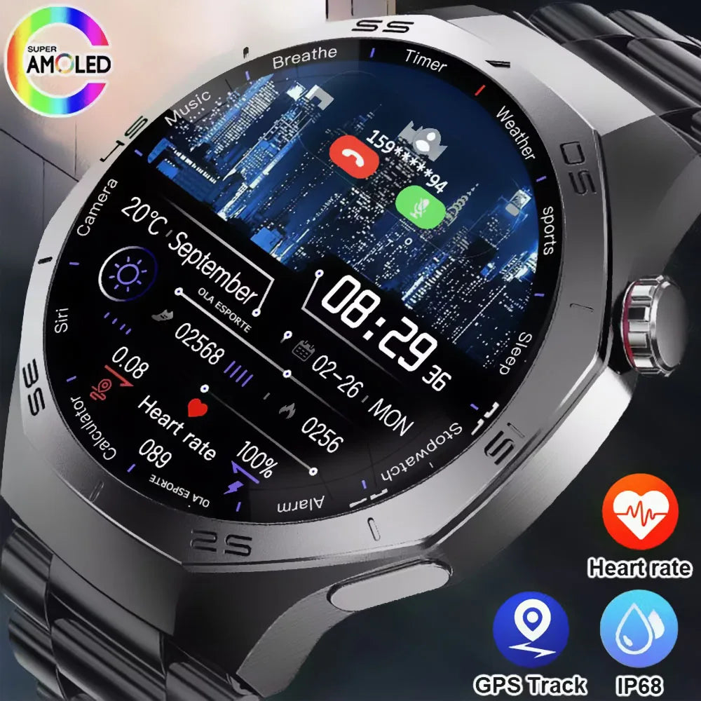 Ola Esporte Smart Watch GPS, Bluetooth Call, HD Screen IP68