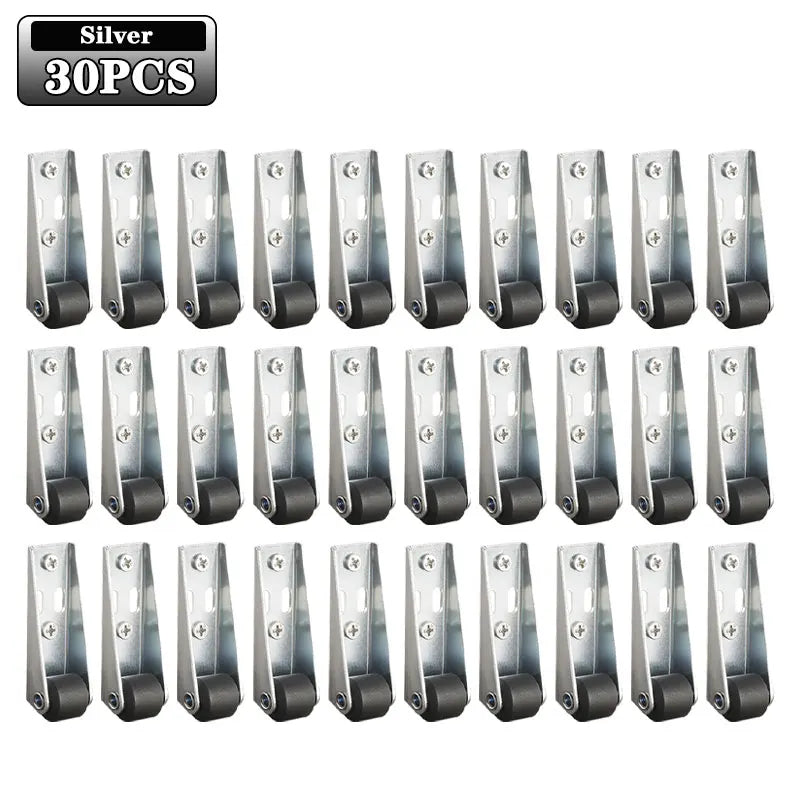 1-50PCS Smooth Moving Directional Casters 0.8/1.6 Inch Long Bracket Directional Wheels Furniture Hardware Accessories Oasis Select 30PCS
