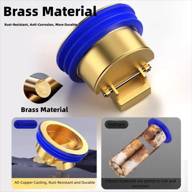 Toilet Shower Copper Floor Drain Core Anti Odor and Insect Repellent Device Springboard Self Sealing Core Bathroom Accessories Oasis Select