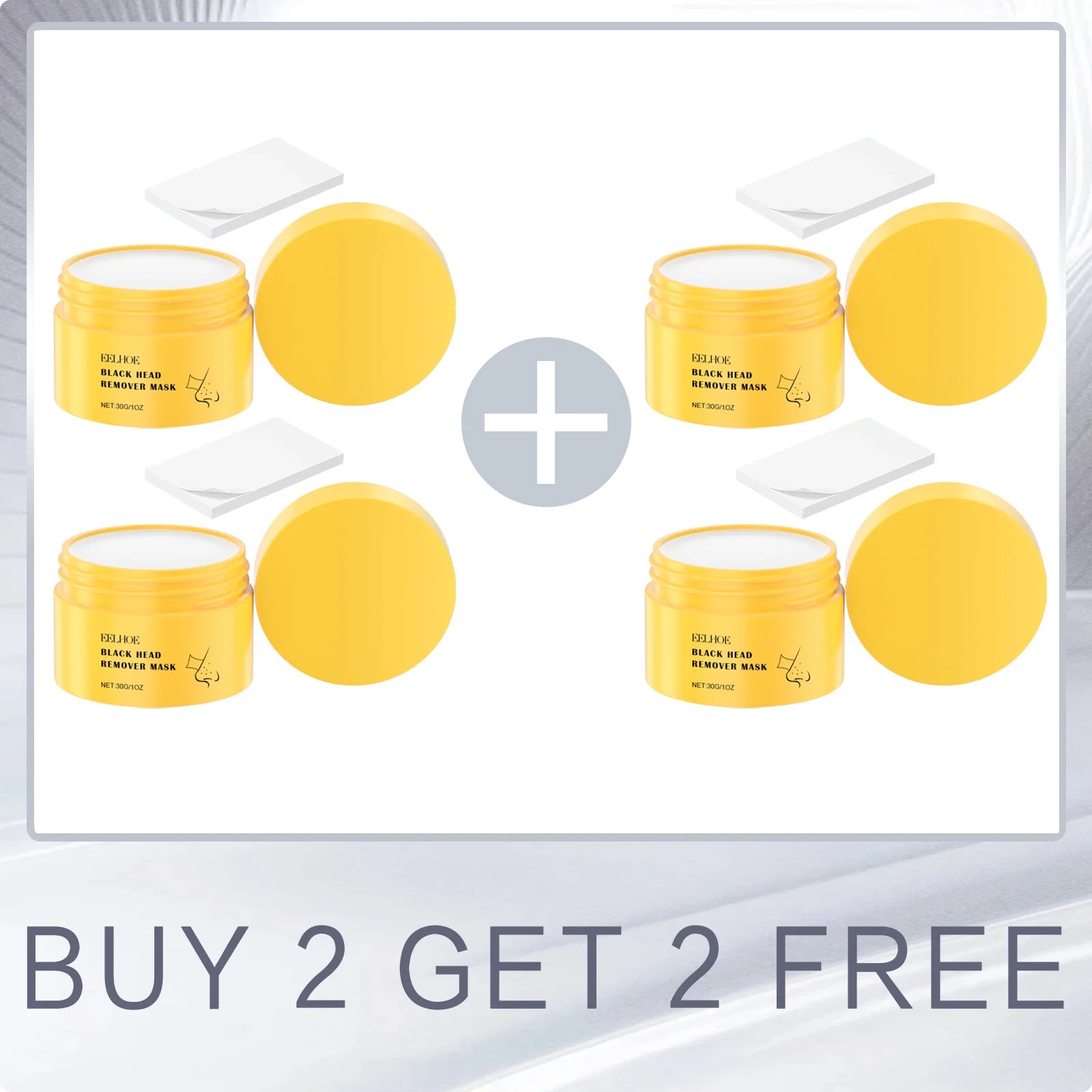 EELHOE Blackhead Remover Peel-Off Nose Strips – Deep Pore Cleanse Blackhead Nose Strips Oasis Select Buy 2 for 2 Free