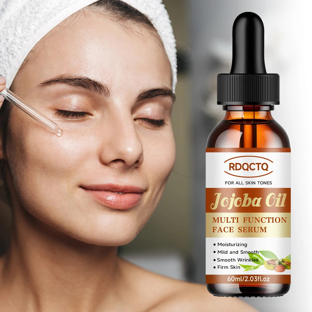 RDQCTQ Jojoba Oil Vitamin E Essential Oil Wrinkles，Brightens and tightens the skin, moisturizes and reduces dullness 4In1 Skin Oasis Select