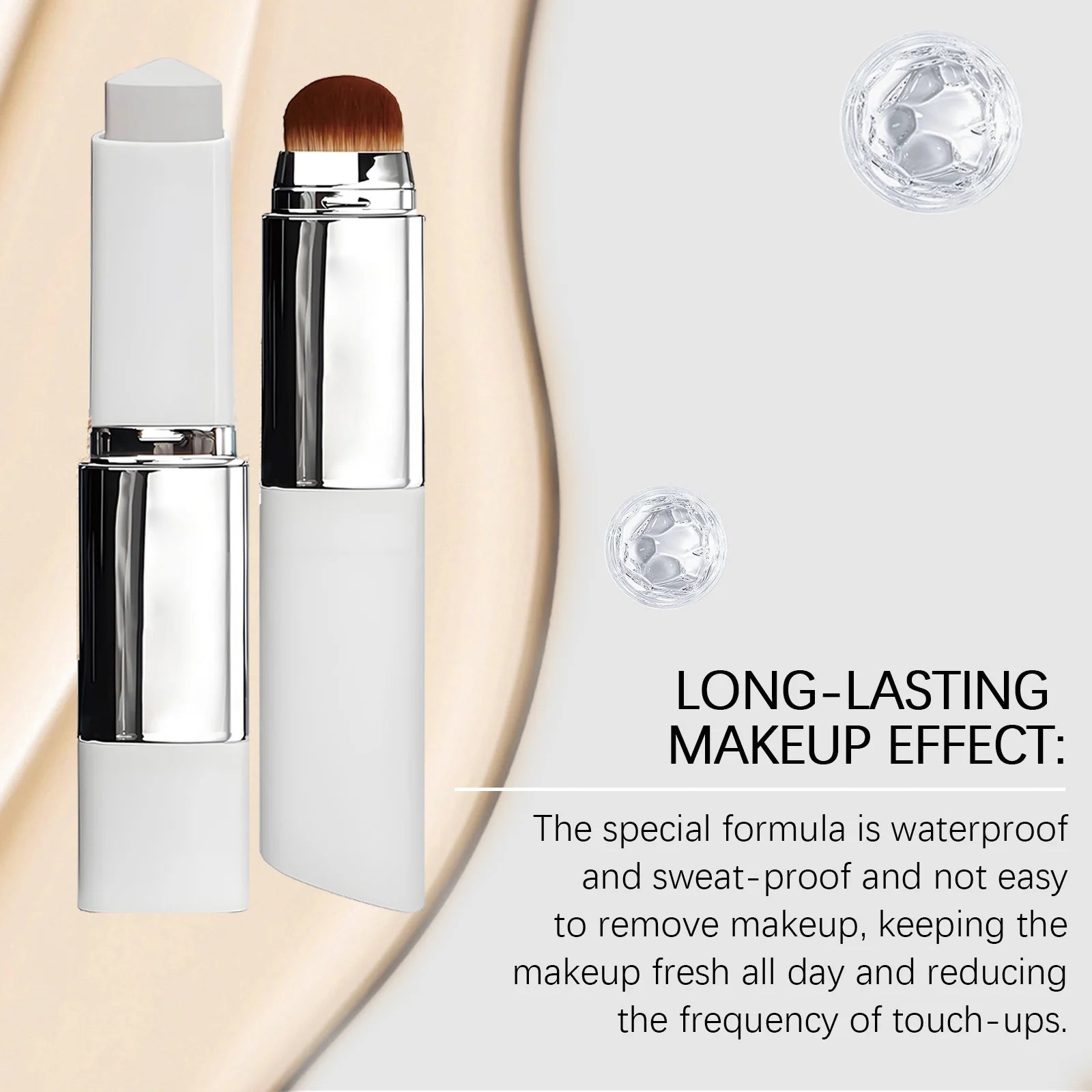 2-in-1 Color-Changing Foundation & Concealer Stick | Full Coverage Foundation Concealer Stick Oasis Select
