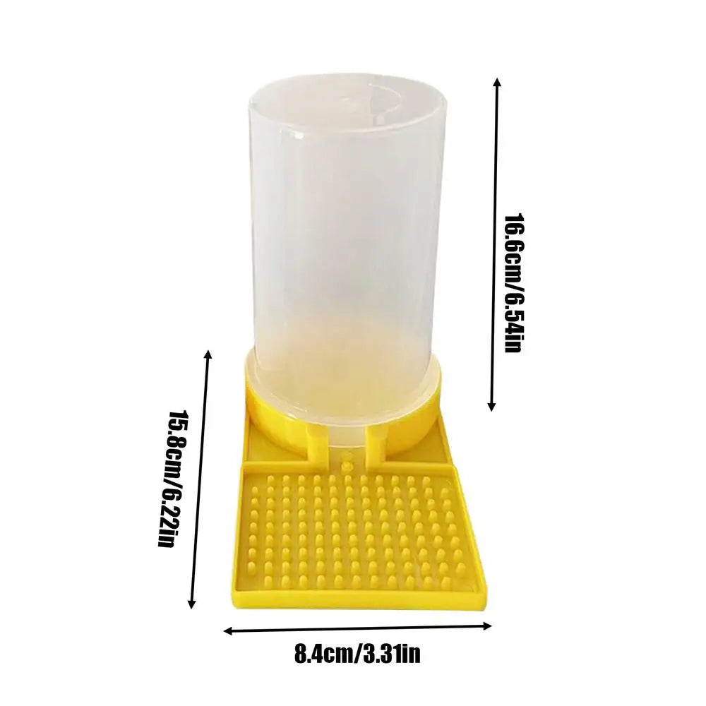 Poultry Feeder Water Cup Leakproof Large Capacity Clear Feeder Water Cup Feeding Container for Chicks Quail Bee Feeders Oasis Select Yellow