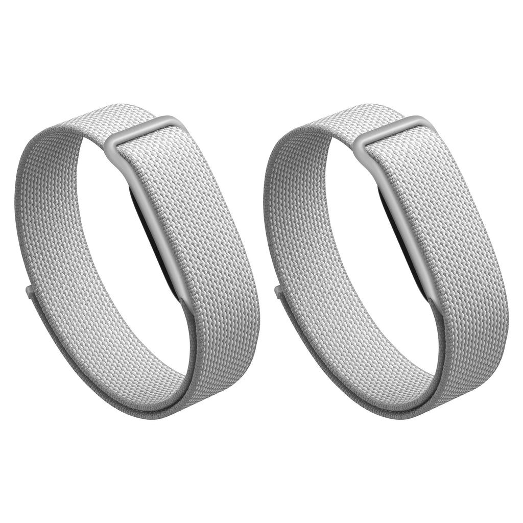Woven Nylon Band Fitbit Air Strap Breathable Braided Watch Plastic Oasis Select 2pcs grey