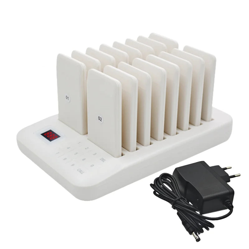 VeFly 16-Pager Wireless Restaurant Calling System | Coaster Set