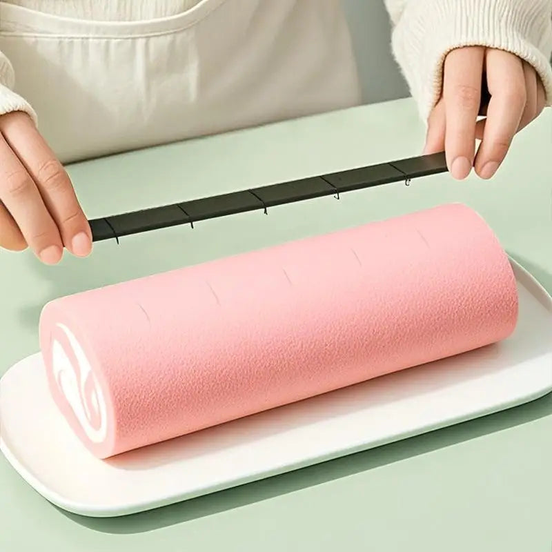 4Pcs Biscuit Cake Cutting Roll Scale Ruler Cake Roll Ruler Uniform Division Molds Pastries Bakings Kitchen Dessert Making Tool Oasis Select
