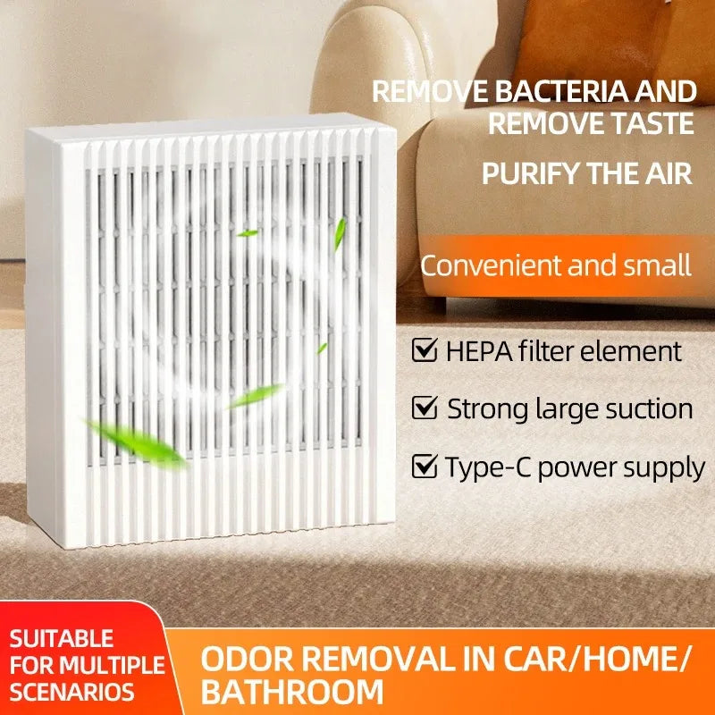 URGGU HEPA Desktop Air Purifier – Car, Bedroom & Office
