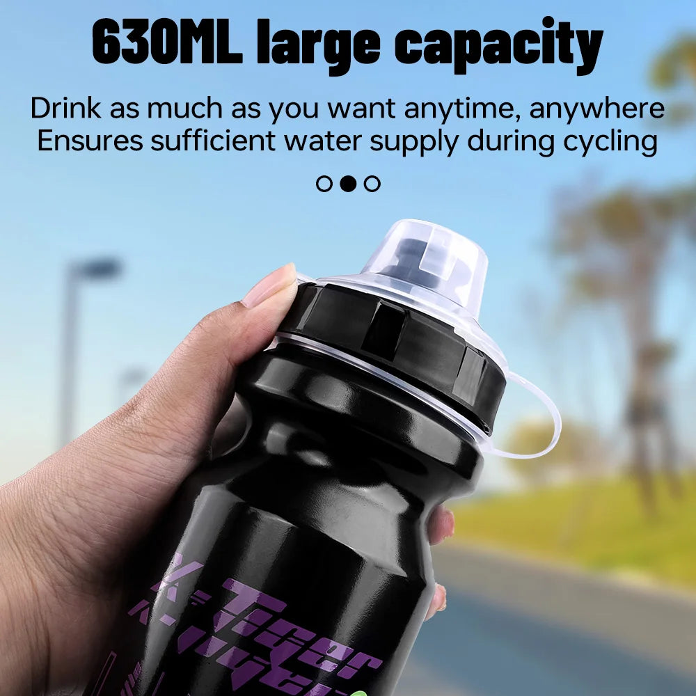 X-TIGER Cycling Water Bottle 630ML Portable Bicycle Water Bottle Squeeze Direct Drinking MTB Road Bike Sports Water Bottle Oasis Select
