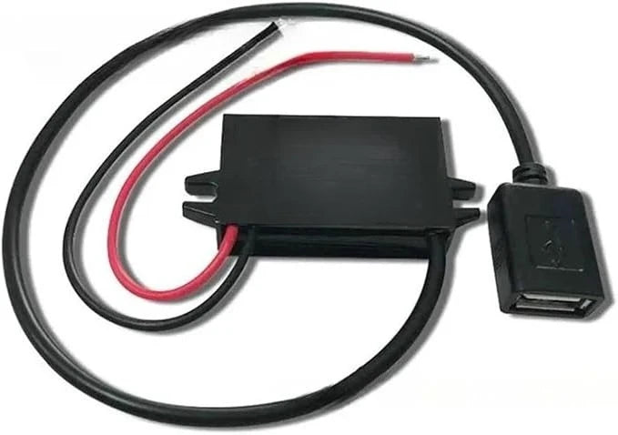 DC/DC 12V 24V To 5V 3A Buck Converter Charger Car DC Step Down Voltage Regulator Waterproof For Car Lighting (to 5V USB Install) Oasis Select Single Square USB 12V 24V 5V 3A