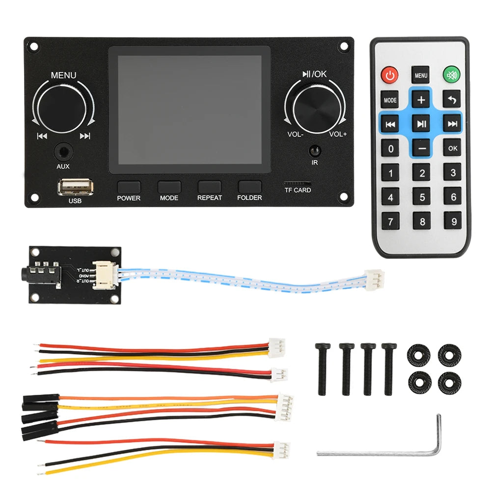 2.8 Inch TFT Color LCD Lossless MP3 Decoder Board Bluetooth 5.3 Stereo Audio FLAC WAV APE Decoding USB TF For Car Amplifier Oasis Select