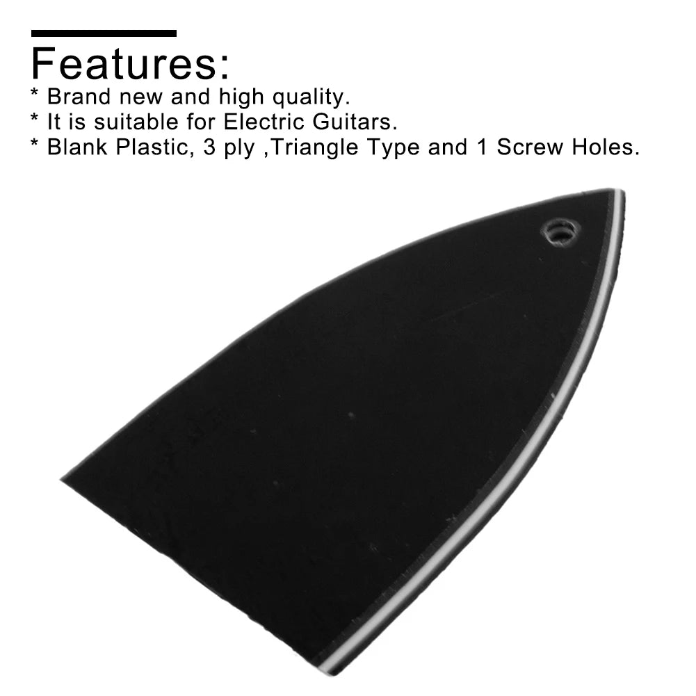 1x Electric Guitar Truss Rod Cover 1 Hole 3 Ply Truss Rod Cover Plate For Electric Guitars Replacement Accessorys Black Parts Oasis Select