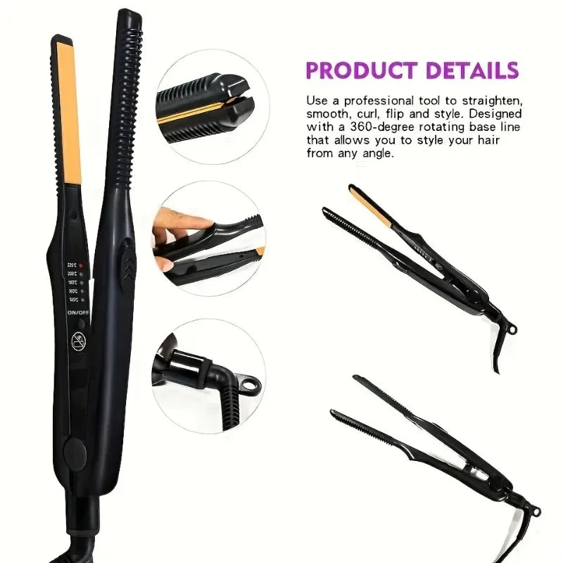 URGGU Pencil Flat Iron – Mini Hair & Beard Straightener