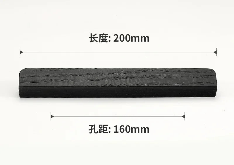 1PCS wooden wardrobe door handles high-end natural wood wind extended walnut cabinet drawer handles kitchen cabinet handles Oasis Select pitch-row 160mm16