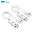 Wireless HDMI-Compatible Transmitter Receiver 1080P@60Hz No Driver Needed Factory Pre-Paired Plug and Play for Projector Monitor Oasis Select White