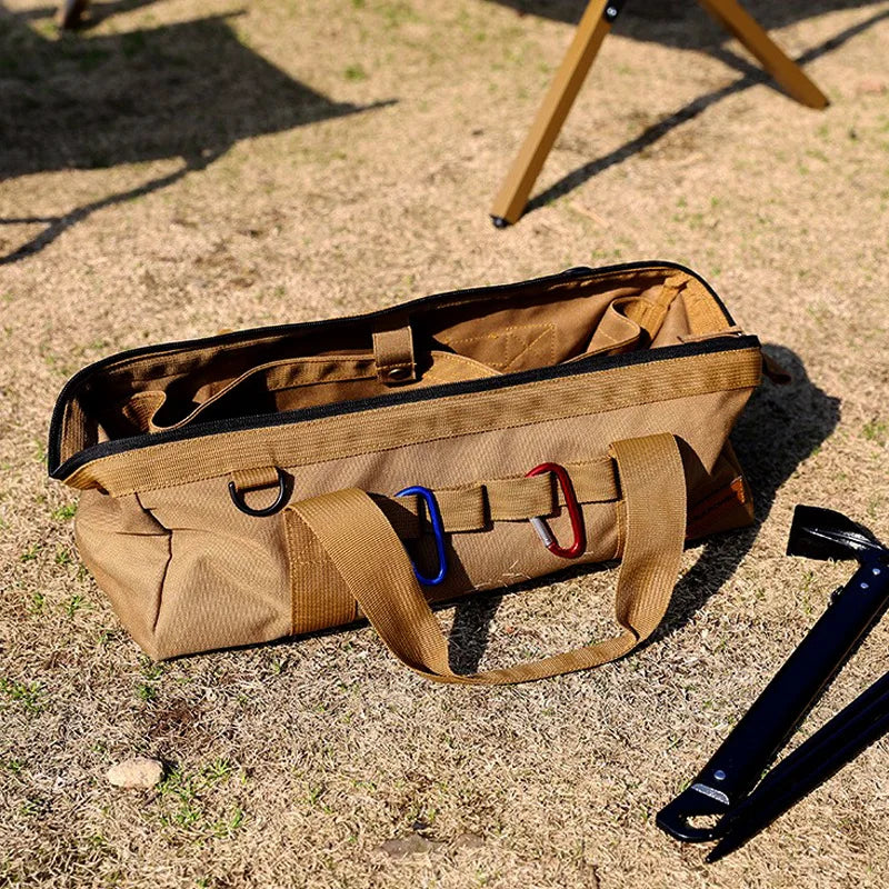 Multifunctional Outdoor Camping Tool Bag Large Capacity Wide Mouth Storage Tool Bag Water Resistant Gear Bag Oasis Select