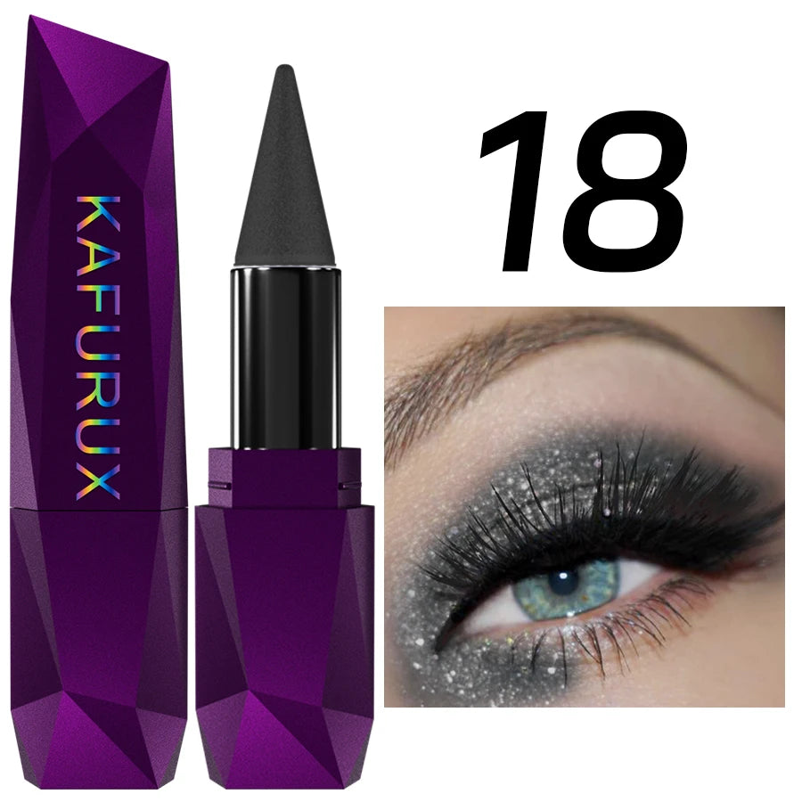 KAFURUX 25-Color Pearlescent Eyeshadow Stick – Waterproof