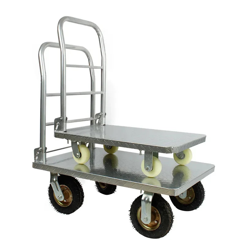 Multi-functional trolley flatbed trailer moving flatbed trailer trolley pulling load bearing folding trailer Oasis Select