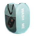 Portable Mesh Pop Up Laundry Hamper Wide Opening Breathable Collapsible Space-Saving Laundry Basket Dorm Travel Bathroom Items Oasis Select Green