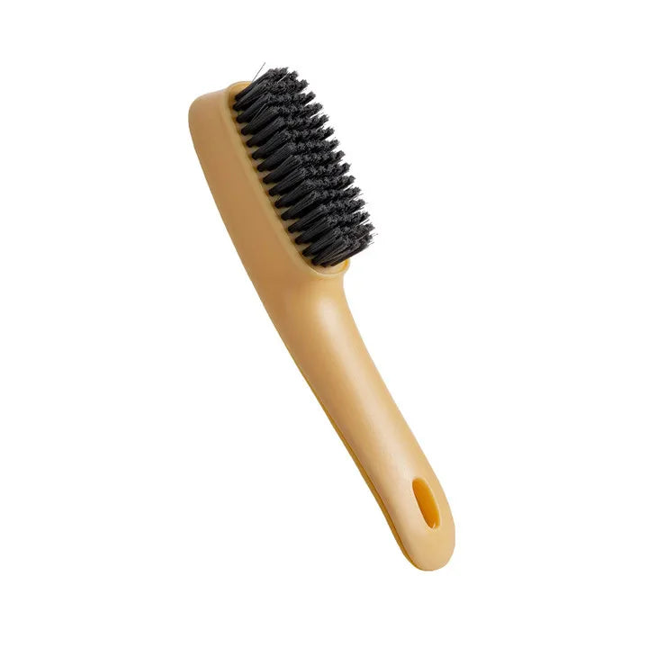1pc Shoe Cleaning Brush Plastic Clothes Scrubbing Brush Household Cleaning Tool Oasis Select yellow color