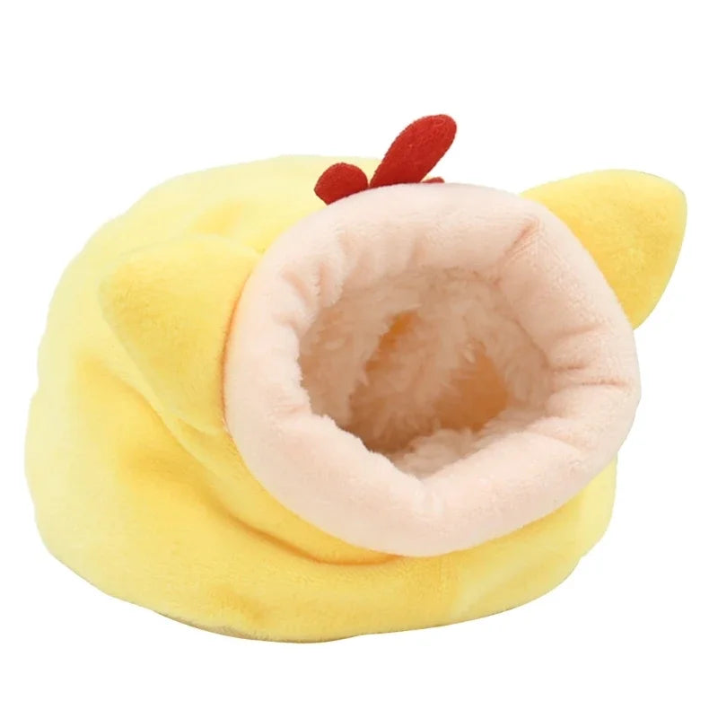 Windproof Hamster Nest Hamster House Glider Guinea Pigs Bunny Winter Plushy Nest Oasis Select