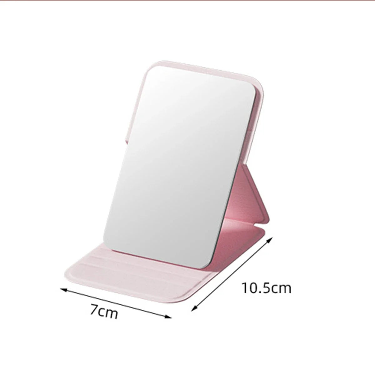 Portable Handheld Mini Makeup Mirror, Dormitory Tabletop And Office Use, Adjustable And Portable Folding Mirror Oasis Select