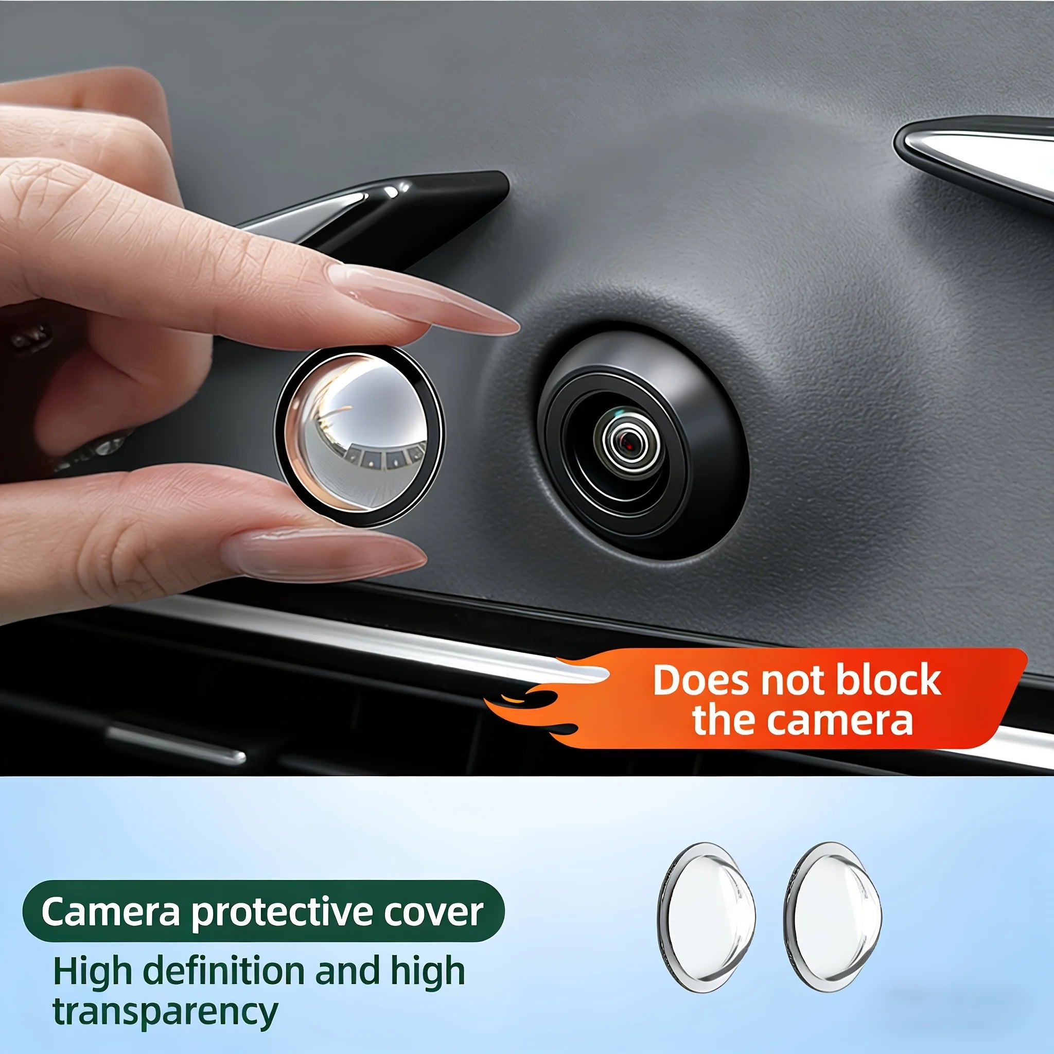 2-Pack Car Camera Lens Protector | 360° Waterproof Cover