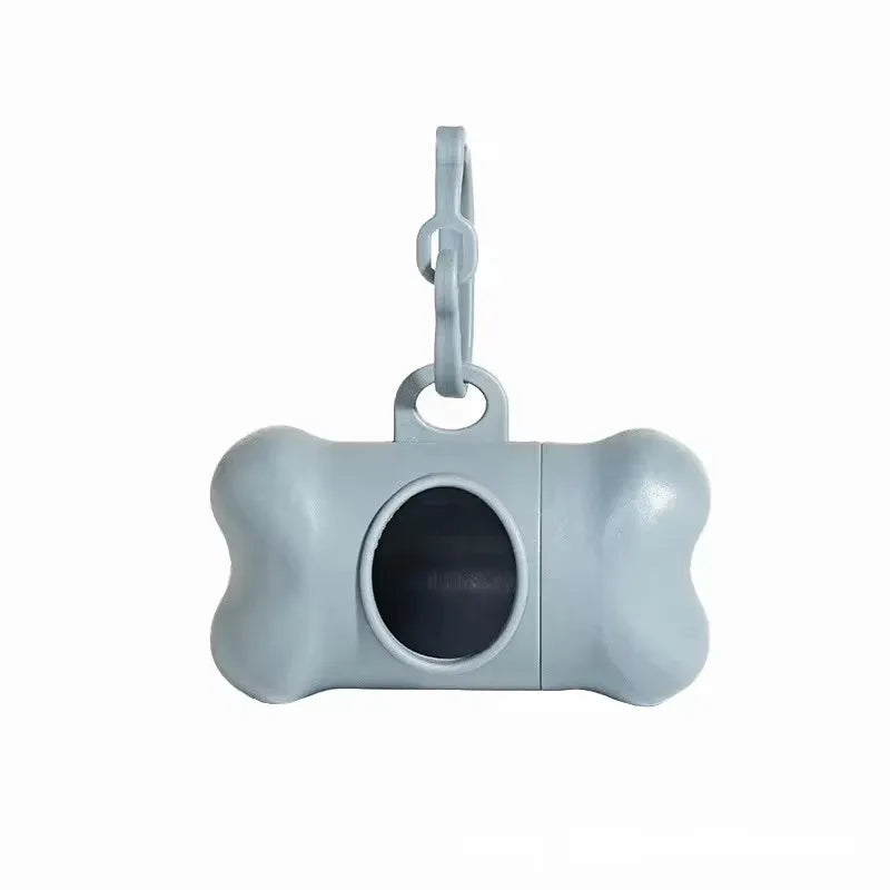 1/3pc Bone Shaped Bag Dispenser Disposable Pet Dog Waste Bag Holder Plastic Garbage Bag Case Carrier Disposal Poop Bag Dispenser Oasis Select grey