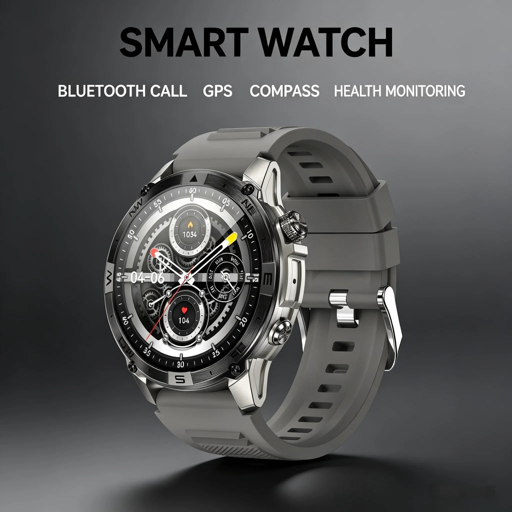 MINGCC HK08 AMOLED Smart Watch – GPS, Bluetooth Call, Waterproof