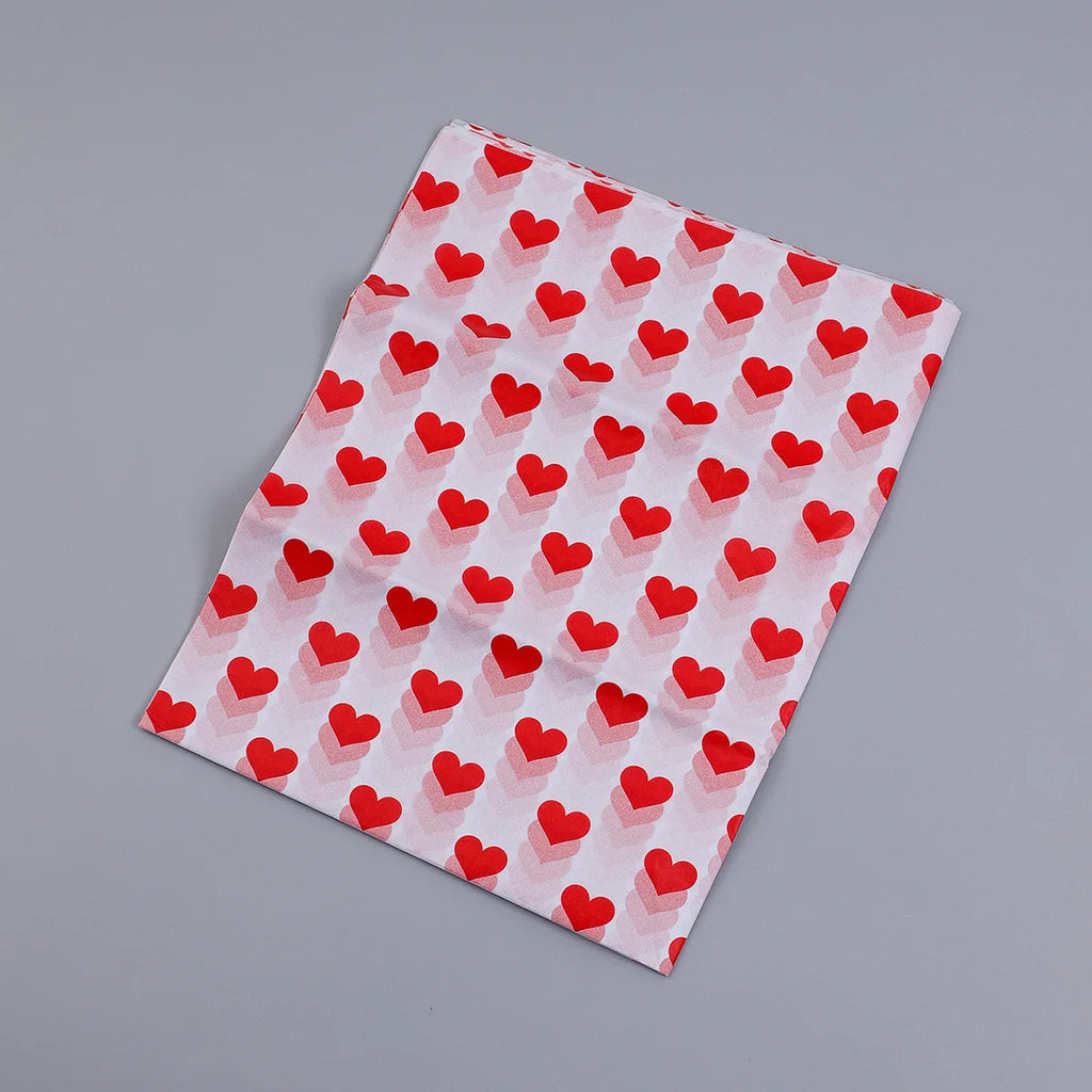 20 Sheets Valentine's Day Tissue Paper Red Love Heart Gift Wrapping Paper Birthday Decor Bridal Shower Party Supplies 50X35 Cm Oasis Select B