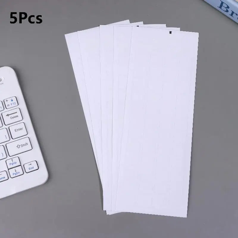 5Pcs Russian Keyboard Stickers Waterproof PVC Keyboard Decals For Laptop Desktop PC Decoration Universal Stickers Oasis Select Clear white