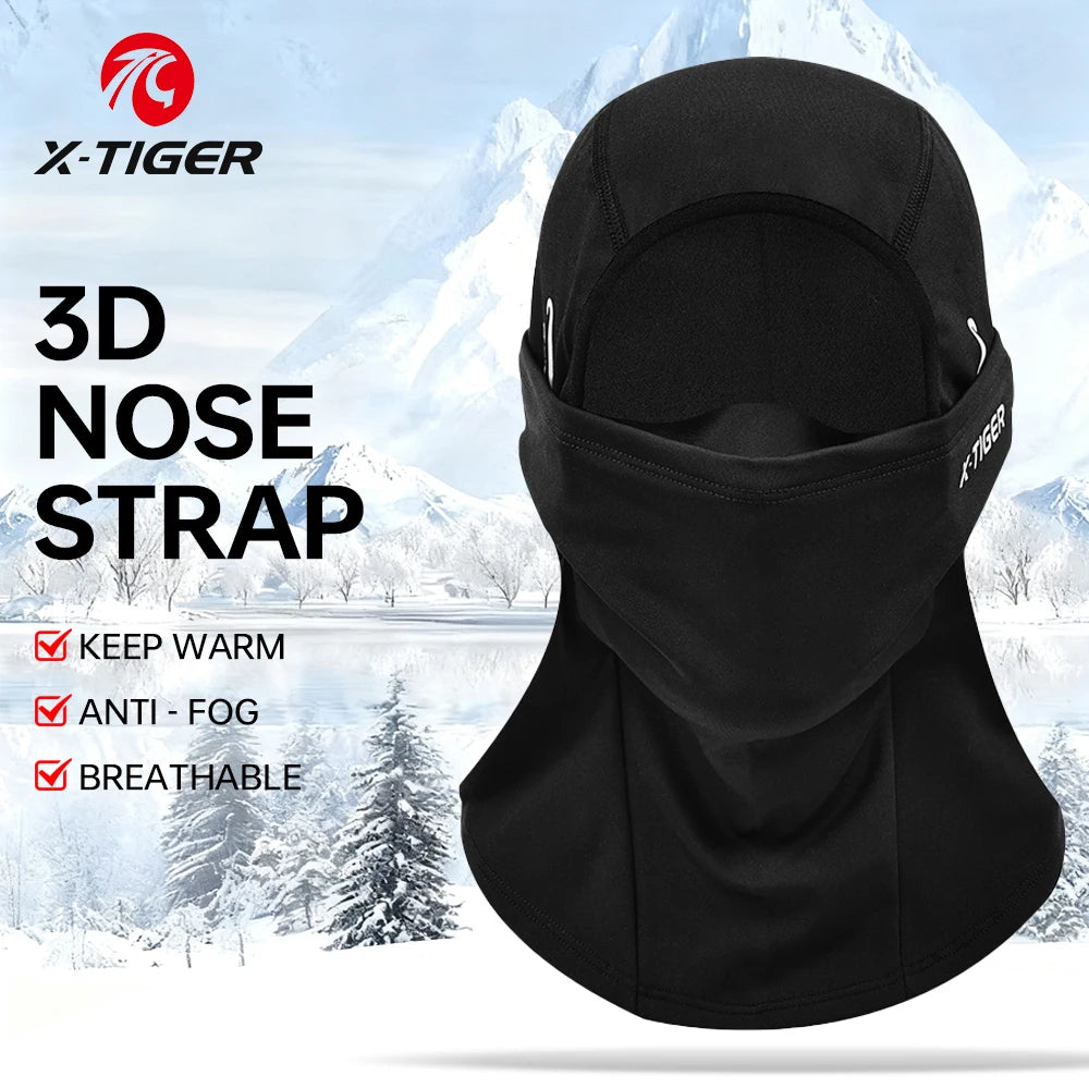 X-TIGER Warm Bicycle Motorcycle Full Face Mask Windproof Breathable Balaclava Anti-fog Ski Mask Winter Riding Mask Scarf Hood Oasis Select