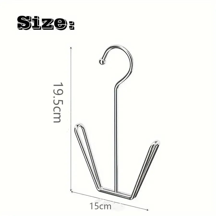Stainless Steel Shoe Hanger Rack – Double Hook Drying Design Shoe Hanger Rack Oasis Select 1pcs