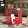 Nordic Metal Coffee Tables with Storage Modern Accent Tables for Sofa Creative Newspaper Display Rack Living Room Coffee Table Oasis Select Red
