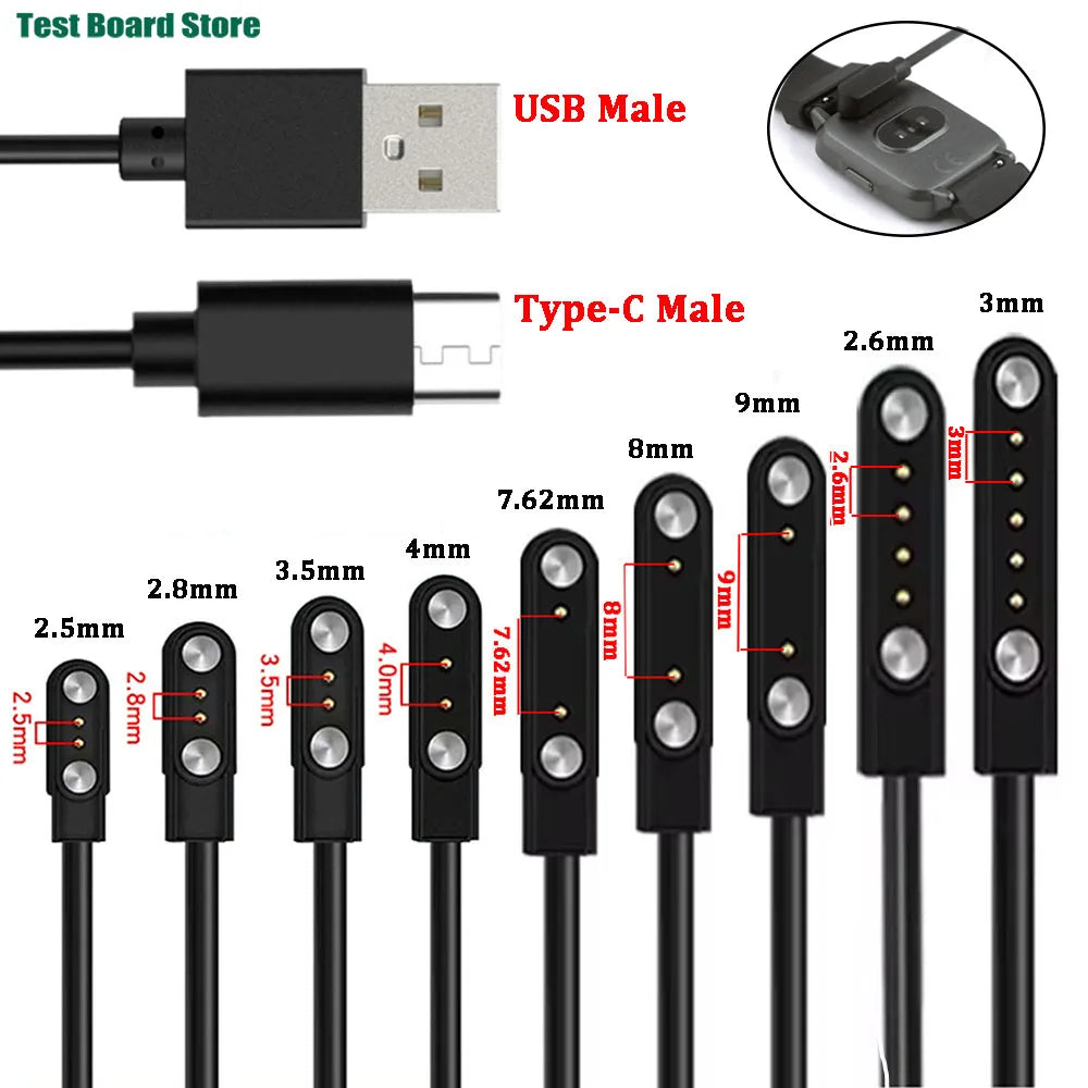 Smart Watch Magnetic USB Dock Charger 2pin 4pin Charging Cable Oasis Select