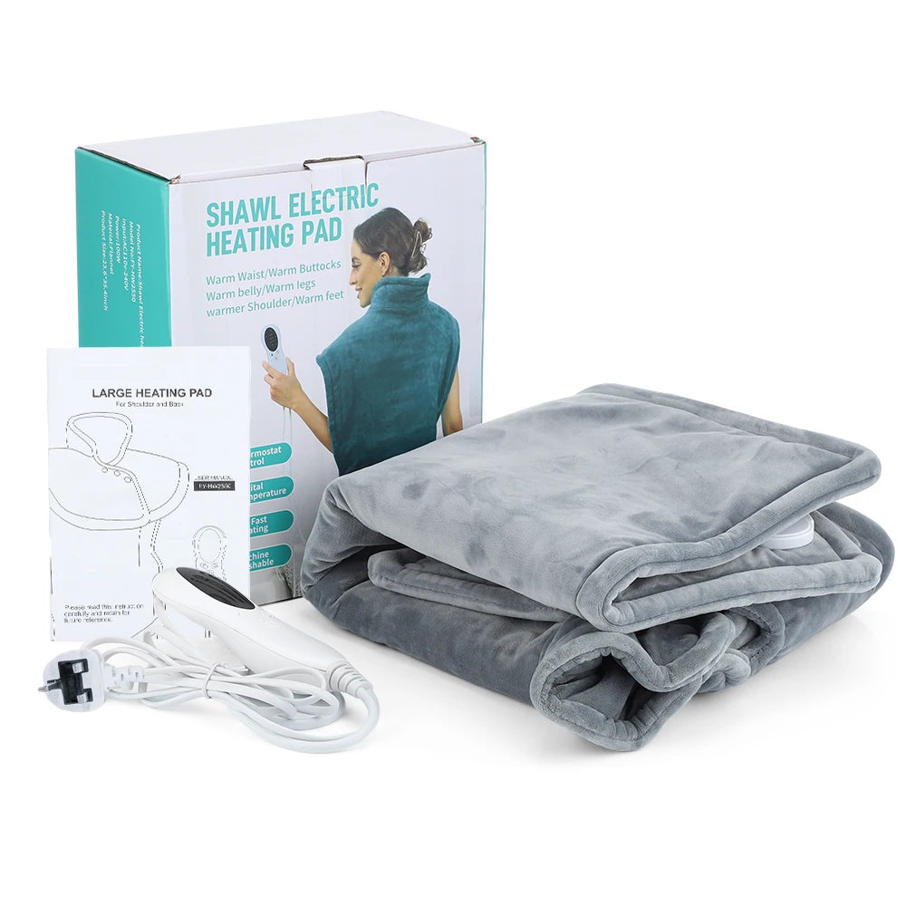 Electric Heated Shawl Wrap – Neck, Shoulder & Back Warmer