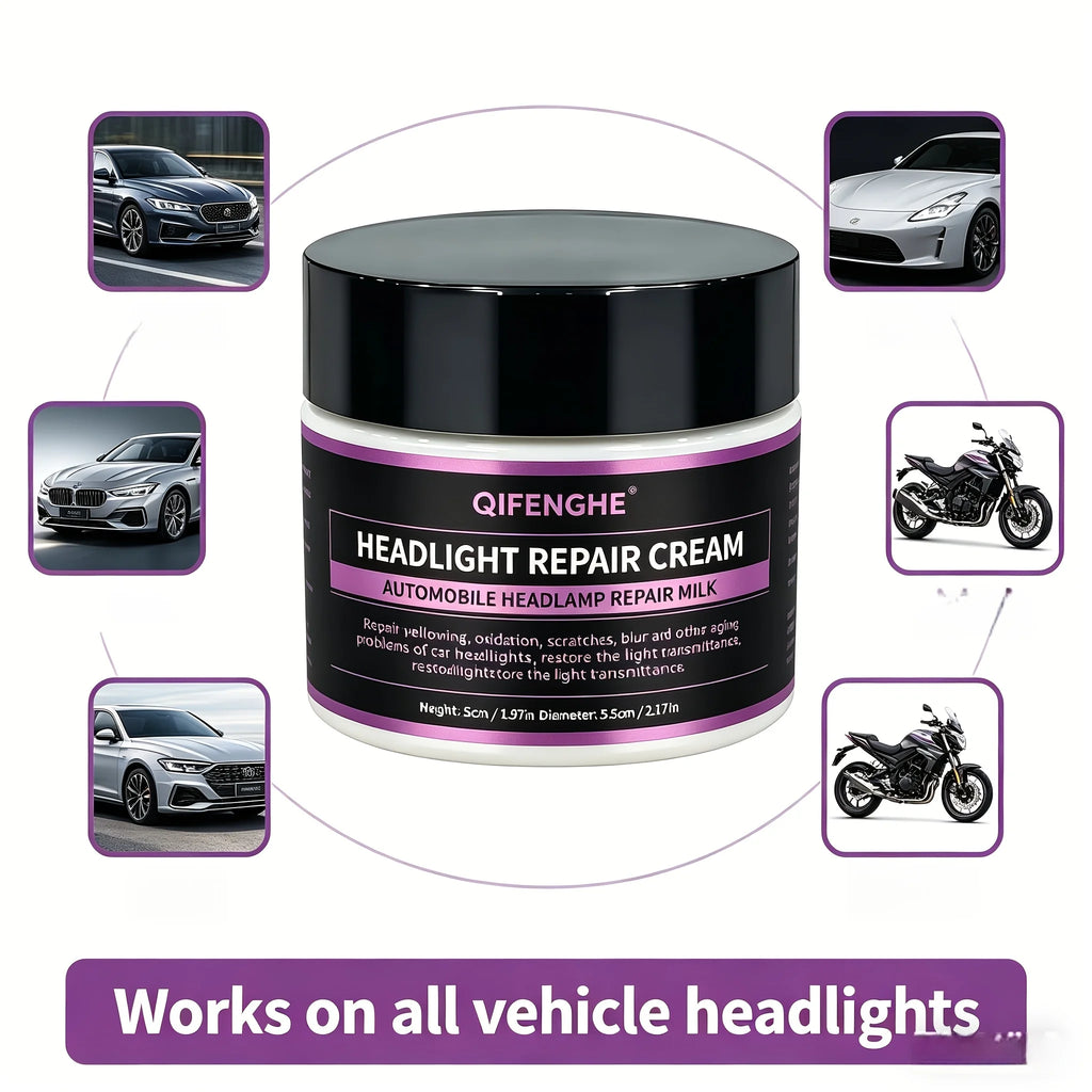 Headlight Restoration Cream – Remove Yellowing & Oxidation