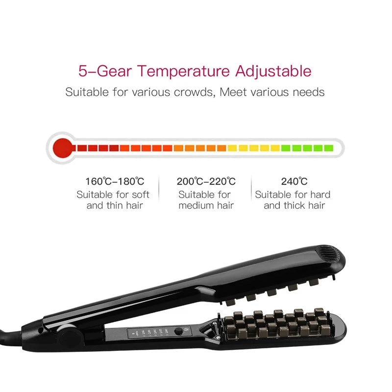 2-in-1 Negative Ion Hair Straightener & Curling Iron | Ceramic