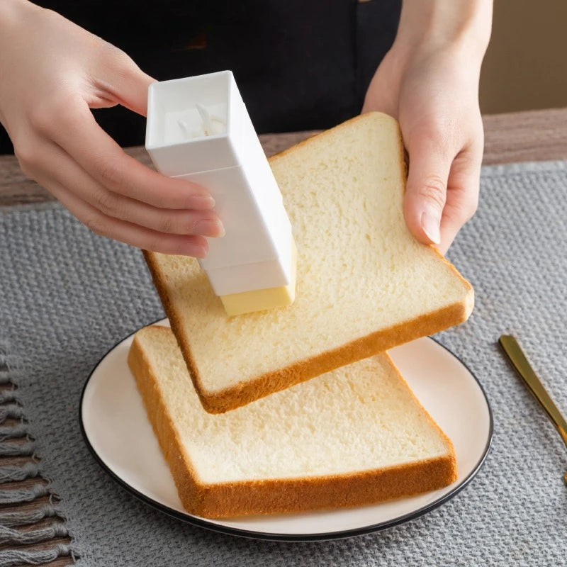 PP Butter Storage Container Rotating Bottom Anti Adhesion Spreading Tool Handy Daily Kitchen Accessory for Quick Breakfast Oasis Select