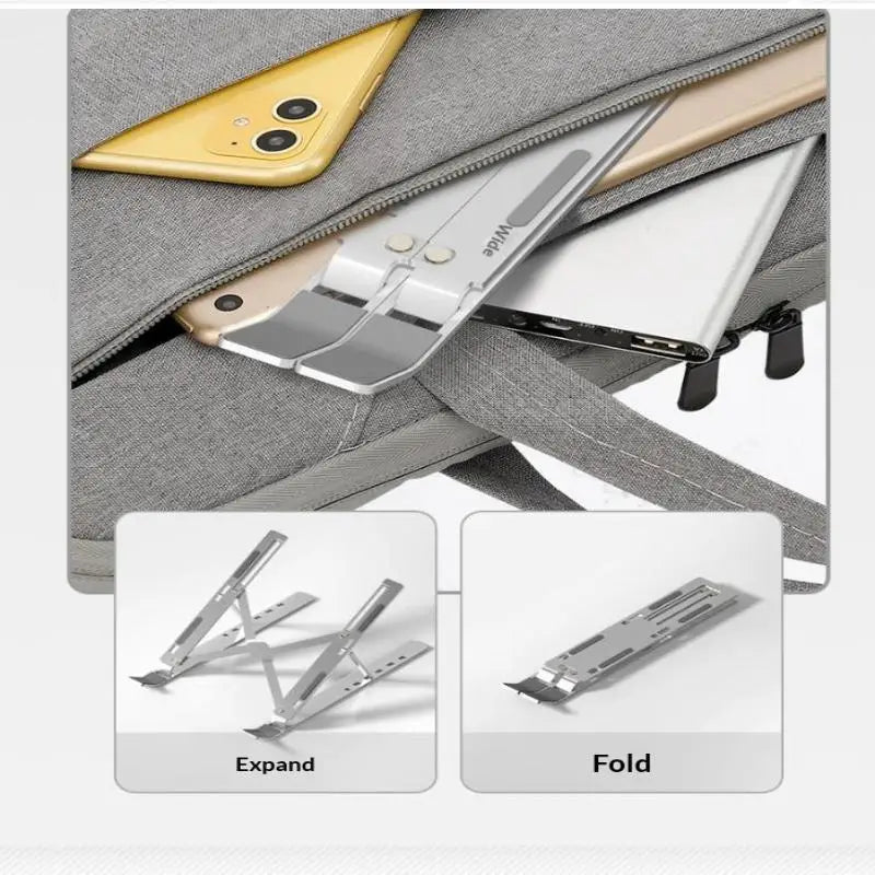 Laptop Stand Metal Material Foldable Portable Laptop Heighten Laptop Holder Bracket Notebook Stand Oasis Select