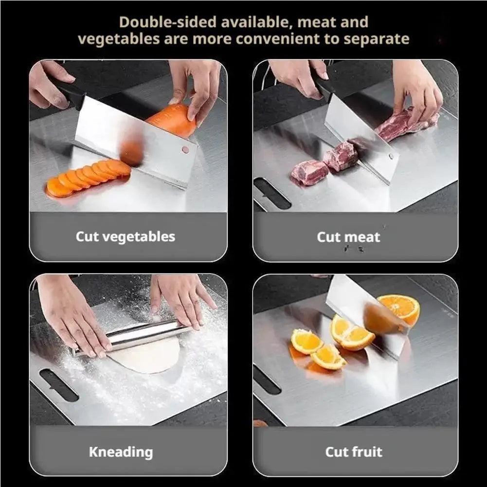 304 Stainless Steel Cutting Board – Double Sided Food Grade Stainless Cutting Board Oasis Select